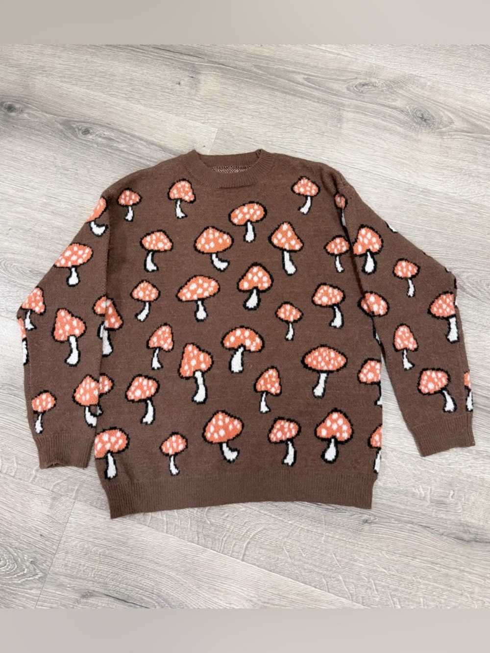 EARTHBOUND Sweater with Mushroom Motif